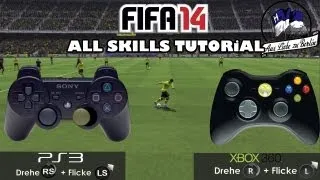 FIFA 14 - "All Skill Moves" Tutorial ᴴᴰ + Controller Animation | PS3 / XBOX360
