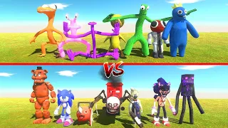 Creepy Monster Battle | Rainbow Friends Attack - Animal Revolt Battle Simulator