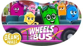 The Wheels on the Bus | Kids Songs | Beans in the Wall