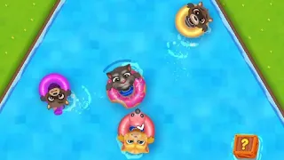 Tom friends funny swimming game
