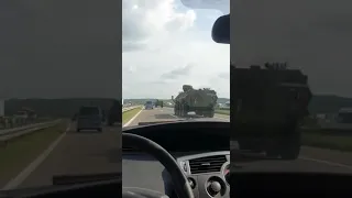 🇷🇸A column of armored personnel carriers of the Serbian Armed Forces moving towards Kosovo 🇽🇰 #eu