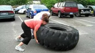 Christina Lafex 650lb Tire Flip