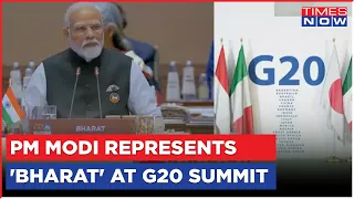 PM Modi Represents 'Bharat' At G20 Summit, Delivers Opening Remarks 'Bharat Welcomes You'