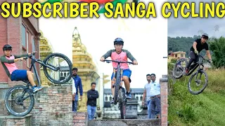 SUBSCRIBER SANGA CYCLING RIDE GAKO ! @rajkumarthapamagar32 / MOUNTAIN BIKING NEPAL