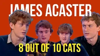 James Acaster on 8 out of 10 cats (every appearance)