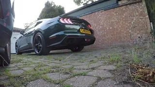 2020 mustang bullitt H pipe Steeda very loud exhaust pops and bangs