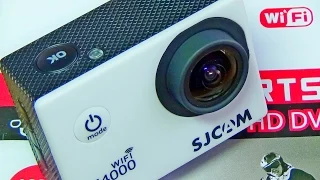 Экшн-камера SJCAM SJ4000 WiFi unboxing,обзор и тест оригинальной камеры.