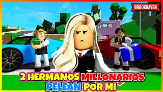 2 HERMANOS MILLONARIOS PELEAN POR MI 💔 Roblox Brookhaven rp Mini Pelicula (Historia de roblox)