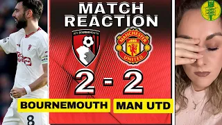 SACK TEN HAG! | BOURNEMOUTH 2-2 MANCHESTER UNITED | Instant #MUFC Fan MATCH REACTION | #BOUMUN