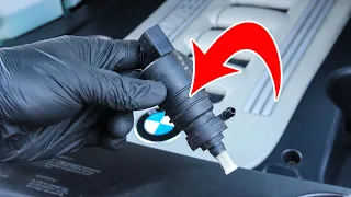 👉REPLACEMENT OF THE WASHER PUMP BMW X5 E53 OWN HANDS. Windshield washer not working