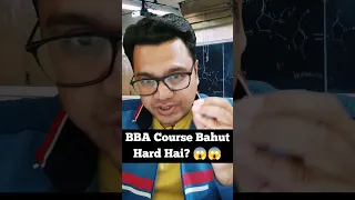 BBA Course Reality 😱😱 | BBA Course Details in Hindi | By Sunil Adhikari #shorts #shortsfeed