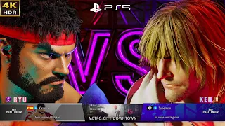 KEN vs RYU - Street Fighter 6 -  [Online Mode] - PS5  [4K HDR]