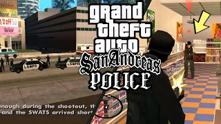 عمل في وظيفة الشرطة قضاء على عصابات حلقة الثالثة | GTA Sa Andreas The police business Part #3