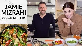 I teach celebrity fashion stylist Jamie Schneider my favorite vegetable stir fry recipe.