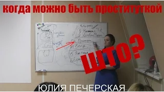 Когда можно быть проституткой? Юлия Печерская