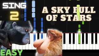 A Sky Full of Stars - Sing 2 - Easy Piano Tutorial by Tunes With Tina
