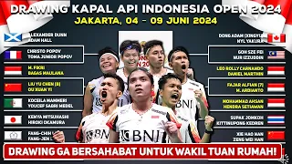 Hasil Lengkap Drawing Indonesia Open 2024 : 20 Wakil Indonesia Berlaga #indonesiaopen2024 #bwf