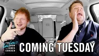 Ed Sheeran Carpool Karaoke: First Look - Late Late in London