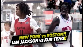 Five Star IAN JACKSON Battles Michigan State commit KUR TENG and adidas 3SSB Top Team, Mass Rivals!