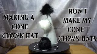 Making a Pointy Cone Pierrot Circus Clown Hat