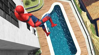 GTA 5 Epic Ragdolls | Spider-Man Jumps/Fails ep.4 (Euphoria physics)