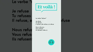 Le verbe "refuser" | Conjugaison Française : Présent de l'indicatif 1er Groupe