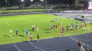 Florida state meet, 2024.  Class 4A 4x400m (3:12.87), then the 3A 400m (46.43), and 4A 400m (46.73).