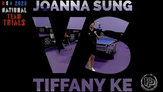 Joanna Sung vs Tiffany Ke | 2023 US National Team Trials