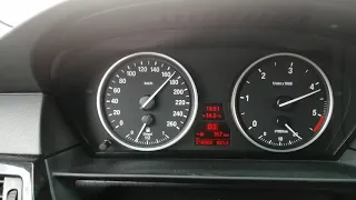 BMW E61 530D 235ps 0-200kmh acceleration