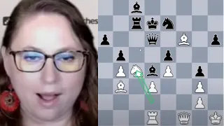 Judit Polgar is SHOCKED After Rapport Sacrifices His Knight Against Ding Liren