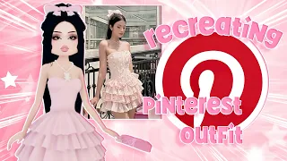 RECREATING PINTEREST OUTFITS In Dress To Impress!