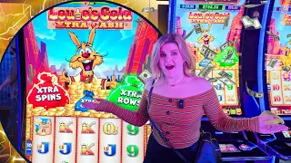 Non-Stop Bonus Wins on the NEW Louie's Gold Xtra Cash Slot Machine!!