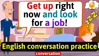 Practice English Conversation (Family life - Lazy son) Improve English Speaking Skills