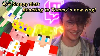Sleepy Bois react to Tommyinnit's new vlog!