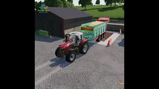 TRANSPORTING & SELLING CROPS in farming simulator 19 timelapse #shorts