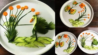 2 Super Salad Decoration Ideas for Hotel & Restaurant Party Garnishing School Competition