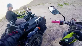 Chinese 250cc and Russian Ural Take on a Nevada Mountain and find something unexpected!