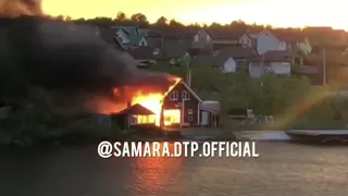 В Самарской области частный дом мог сгореть от удара молнии