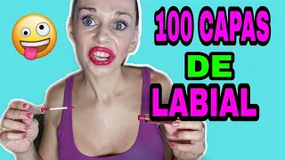 RETO ME APLICO 100 CAPAS DE LABIAL LIQUIDO EN LOS LABIOS ESTO ME PASO CHALLENGE 2020 CARMEN ALARCON