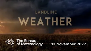 Weekly weather from the Bureau of Meteorology: Sunday November, 2022