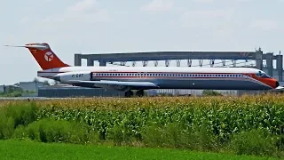 Retro Livery | Danish Air Transport McDonnell Douglas MD-82 Landing At Belgrade Airport