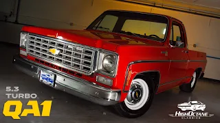 TURBOCHARGED 1976 Chevrolet C10 with LS Swap | Walkarounds with Steve Magnante Ep. 90