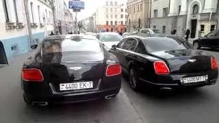3x Bentley in one streen, Minsk
