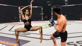 UFC4 Bruce Lee vs Ballerina EA Sports UFC 4