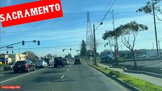 SACRAMENTO CALIFORNIA, ( Fruitridge Rd & Elder Creek ) Driving Tour