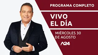 Rumbo a octubre: la estrategia de Milei + Ley de Alquileres #VivoElDía PROGRAMA COMPLETO 30/08/2023