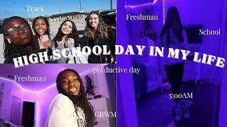 day in my life: high school, track, grwm, study w me + more