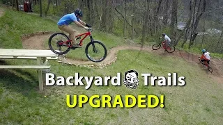 Backyard MTB Trails with "Sicknic Table" - Berm Creek Upgrades