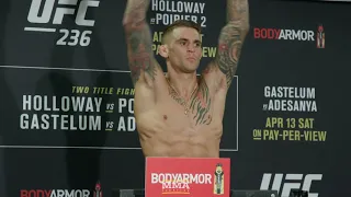 UFC 236 Weigh-Ins: Dustin Poirier Makes Prediction on Scale - MMA Fighting