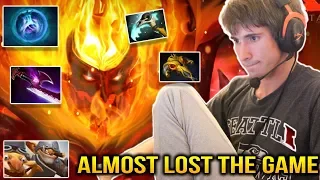 Dendi Shadow Fiend Almost Lost The Game Against Techies Dota 2